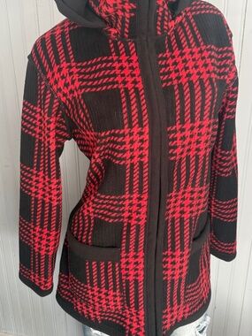 Red Plaid Jacket Women’s Size Medium